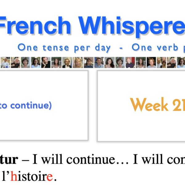 41 life-changing weeks to learn french step by step – Week21 – Day5