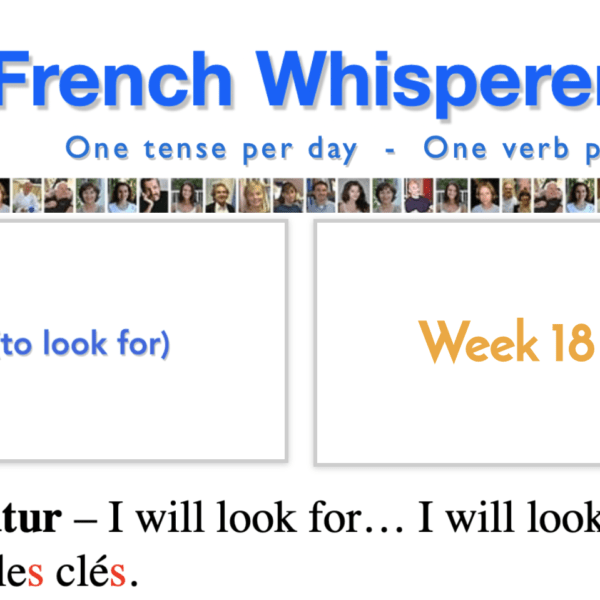 Learn french the fast and fun way – 41 life-changing weeks – Week18 – Day5