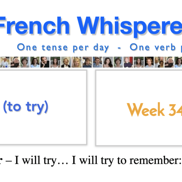 Learning french basics – 41 life-changing weeks – Week34 – Day5