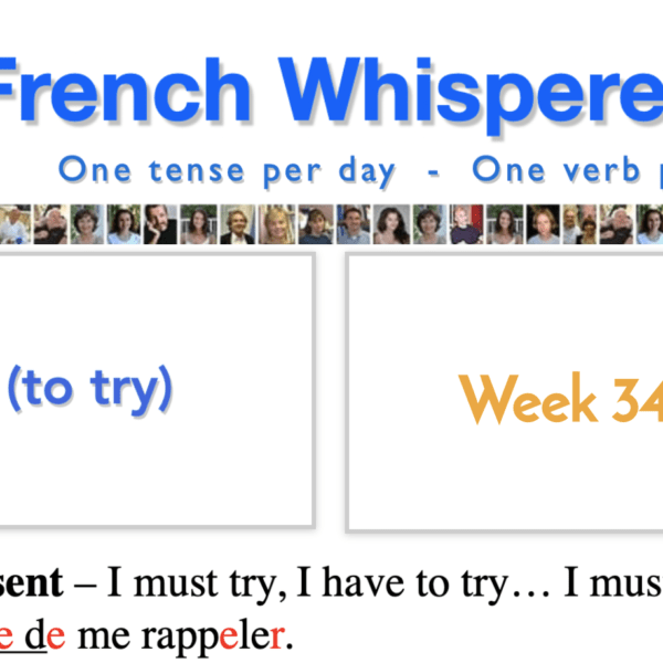 Learning french online course – 41 life-changing weeks – Week34 – Day2