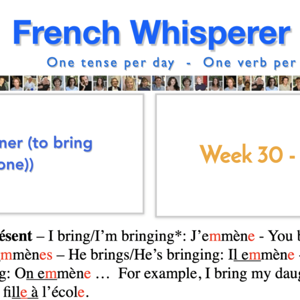 Learning french step by step – 41 life-changing weeks – Week30 – Day1