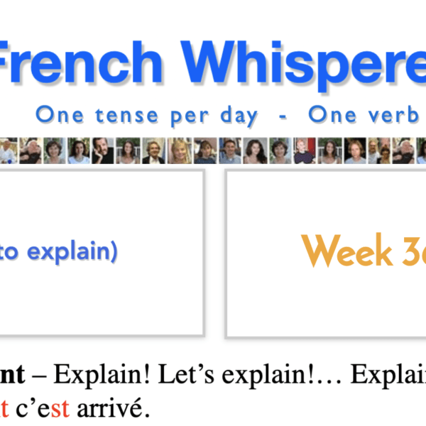 Speak french app – 41 life-changing Weeks – Week36 – Day7