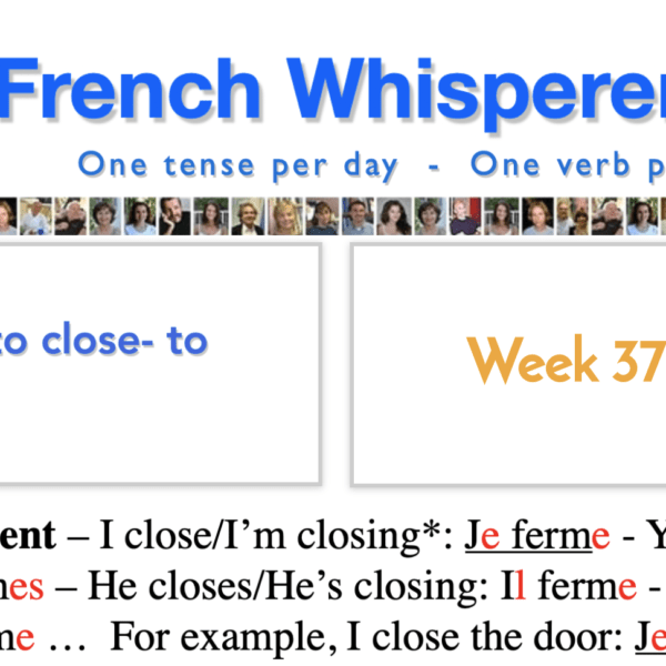 Speak french language – 41 life-changing weeks – Week37 – Day1