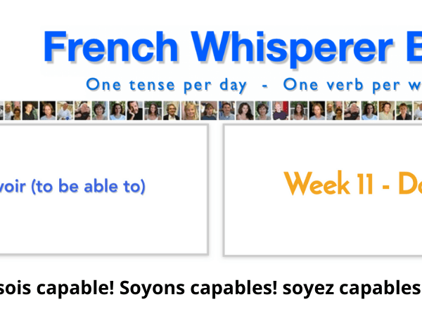 The french conjugation basic verbs – 41 life-changing weeks – Week11 – Day7