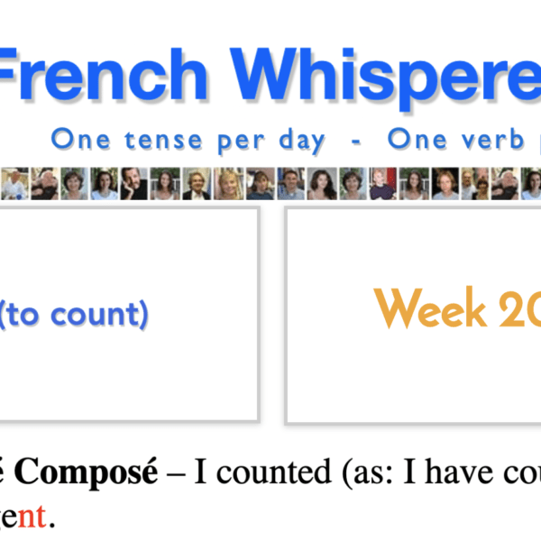41 life-changing weeks to learn french conjugation – Week20 – Day3