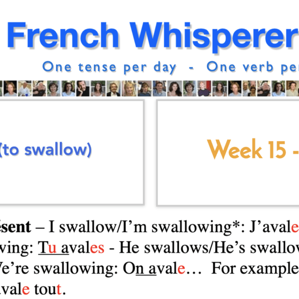 To learn french online – 41 life-changing weeks – Week15 – Day1