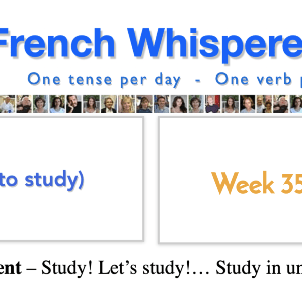 To speak french conjugation – 41 life-changing weeks – Week35 – Day7