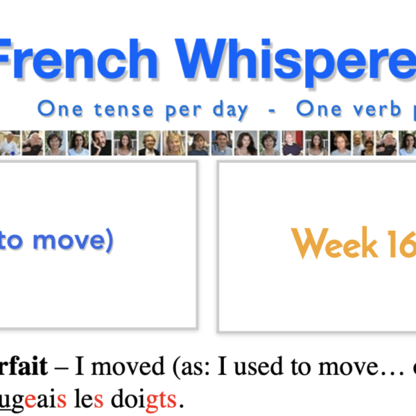 Where to learn french online for free – 41 life-changing weeks – Week16 – Day4